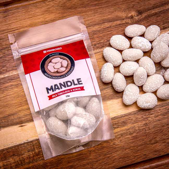 Mandle Bílá čokoláda & Kokos 75g