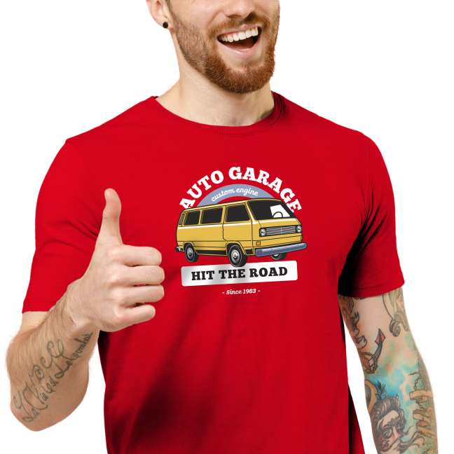 Pánské tričko s potiskem “Auto Garage"