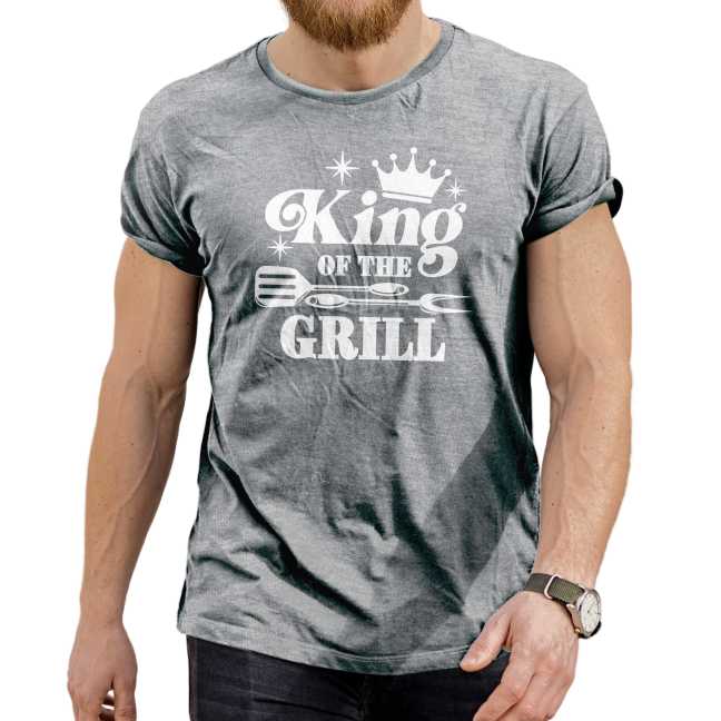 Pánské tričko s potiskem King of the grill
