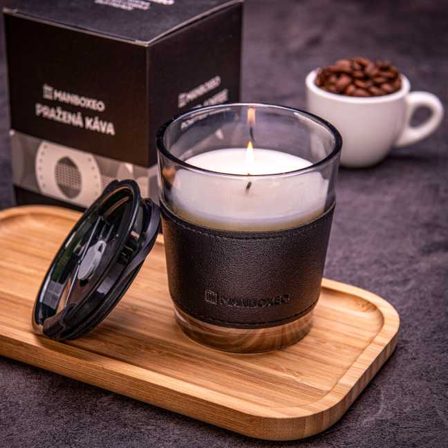 2v1 Svíčka v cestovním hrnku na kávu - Pražená káva 230 g