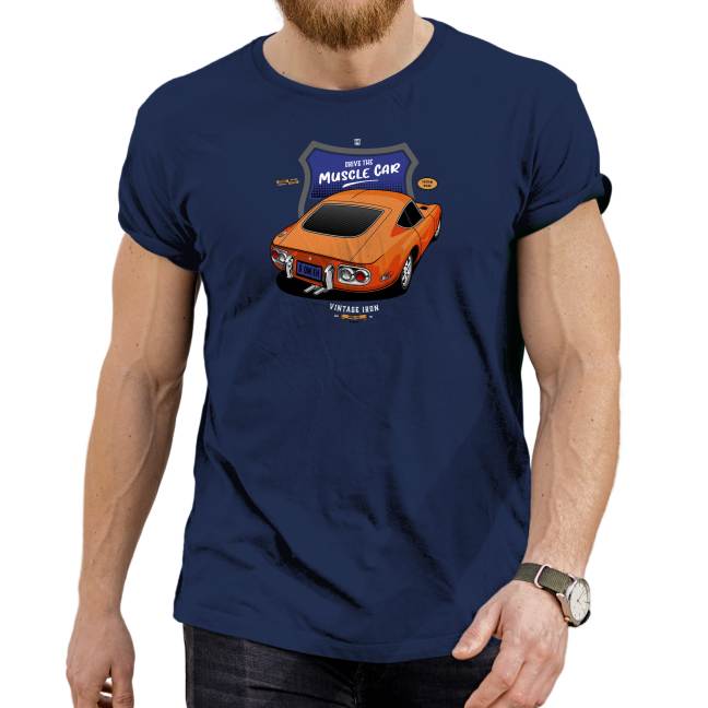 Pánské tričko s potiskem “Ride the Muscle Car"