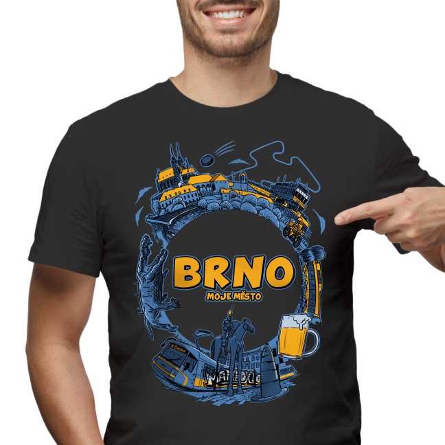 Tričko s potiskem “BRNO”