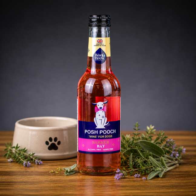 Posh Pooch Barker Bay Víno pro psy 250 ml sklo
