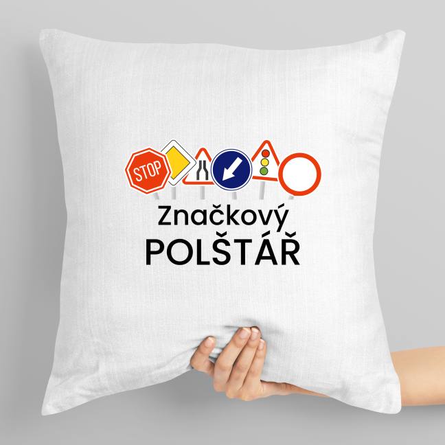 Polštář s potiskem Značkový polštář