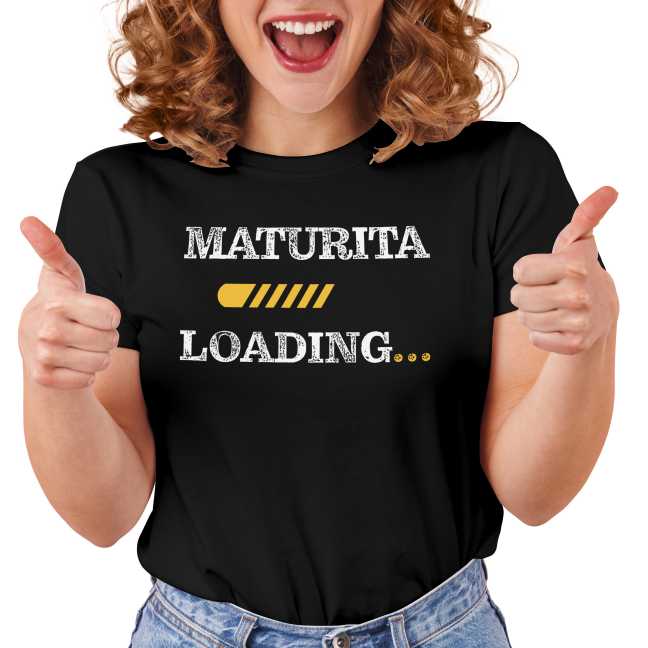 Tričko s potiskem “Maturita loading”