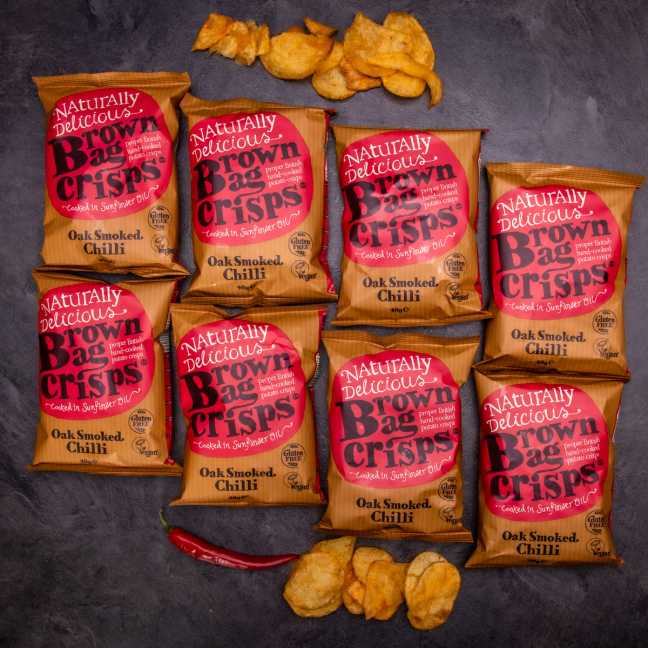 Brambůrky Brown Bag Crisps - uzené chilli 40 g