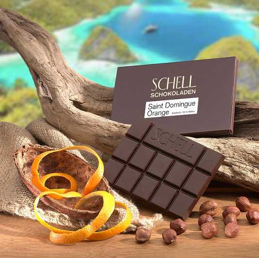 Hořká čokoláda s kandovanou pomerančovou kůrou 50 g