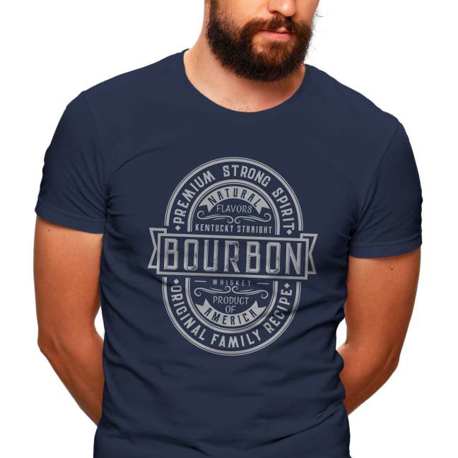 Pánské tričko s potiskem “Bourbon"