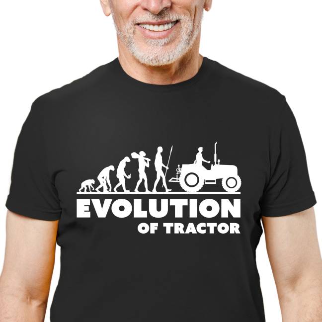 Pánské tričko s potiskem "Evolution of Tractor"