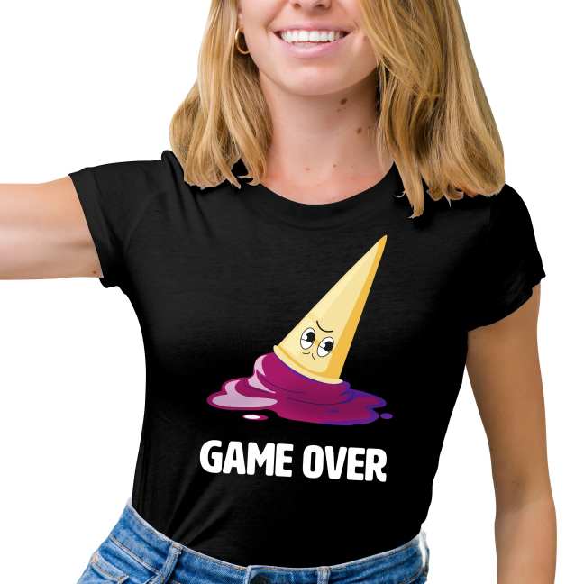 Tričko s potiskem “Game Over - Zmrzlina”