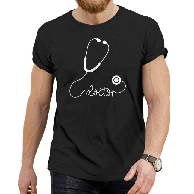 Tričko s potiskem "Doctor - stetoskop"