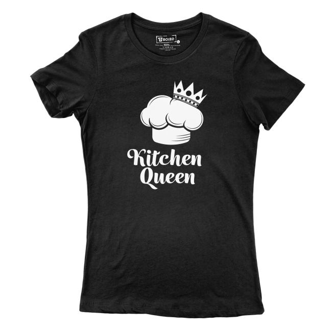 Dámské tričko s potiskem "Kitchen Queen"