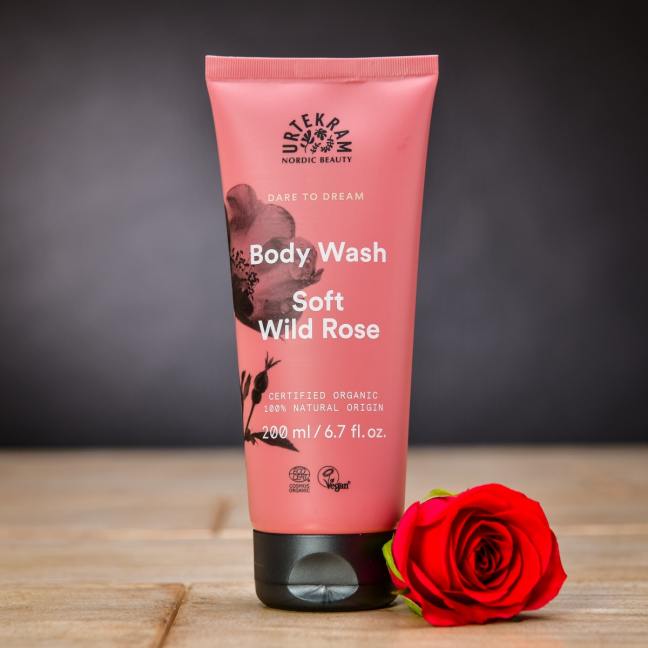 Vyživující BIO sprchový gel s divokou růží Urtekram 200 ml