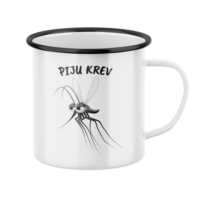 Hrnek s potiskem Piju krev
