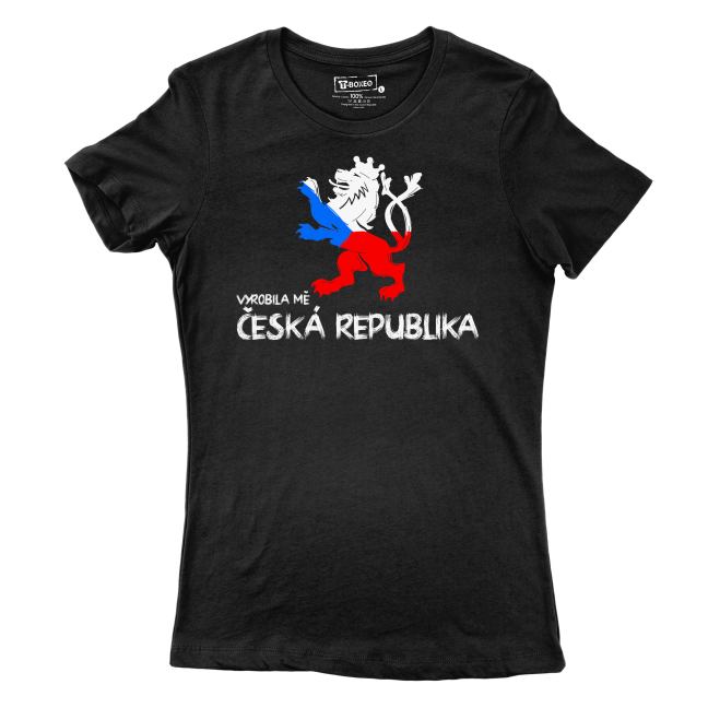 Tričko s potiskem “Vyrobila mě Česká republika”