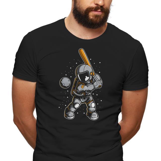 Pánské tričko s potiskem “Astronaut baseballista”