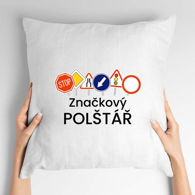 Polštář s potiskem Značkový polštář