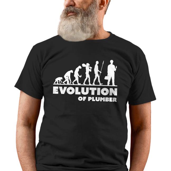 Pánské tričko s potiskem "Evolution of Plumber"